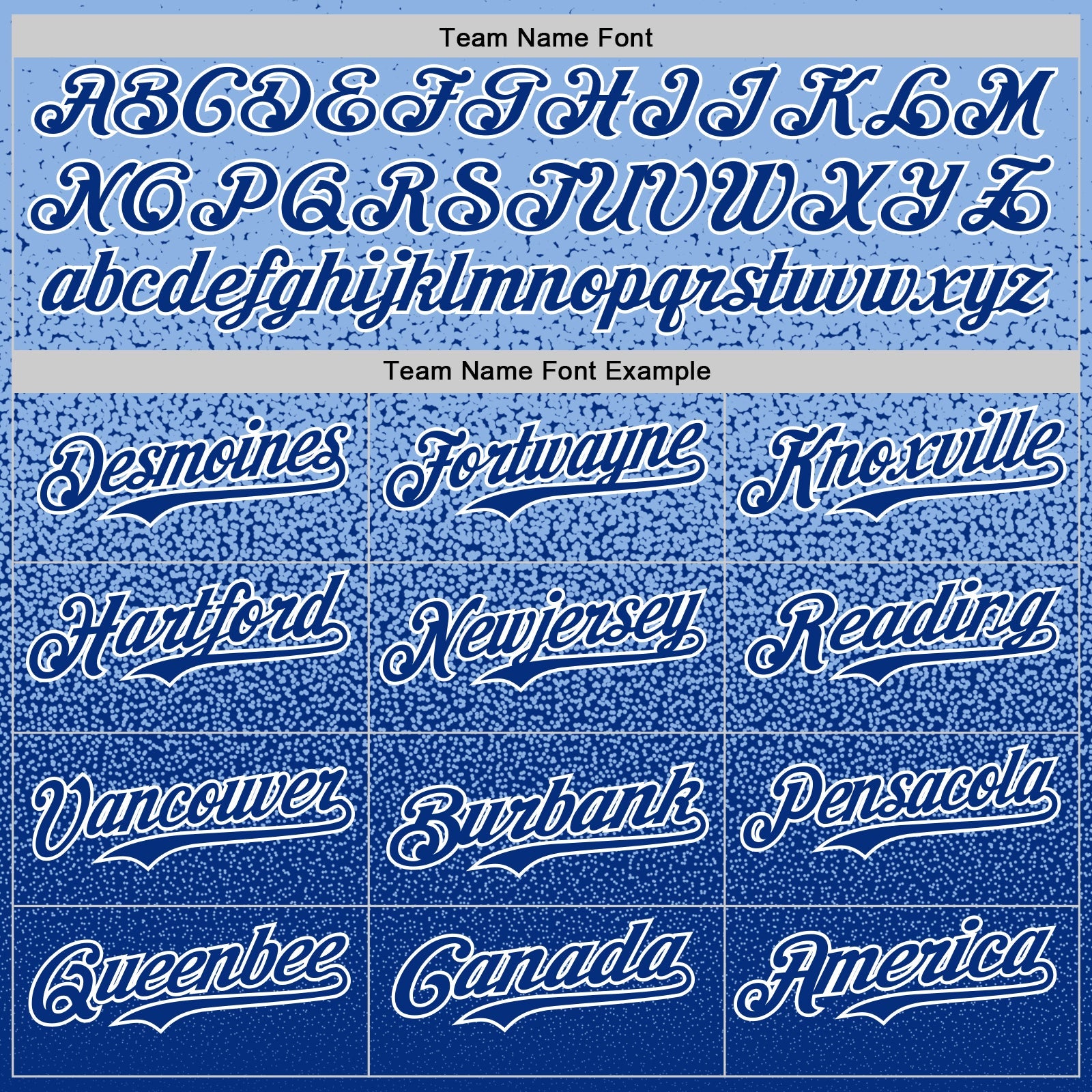 Custom Light Blue Royal-White Fade Fashion Speckle Authentic Baseball Jersey view 4