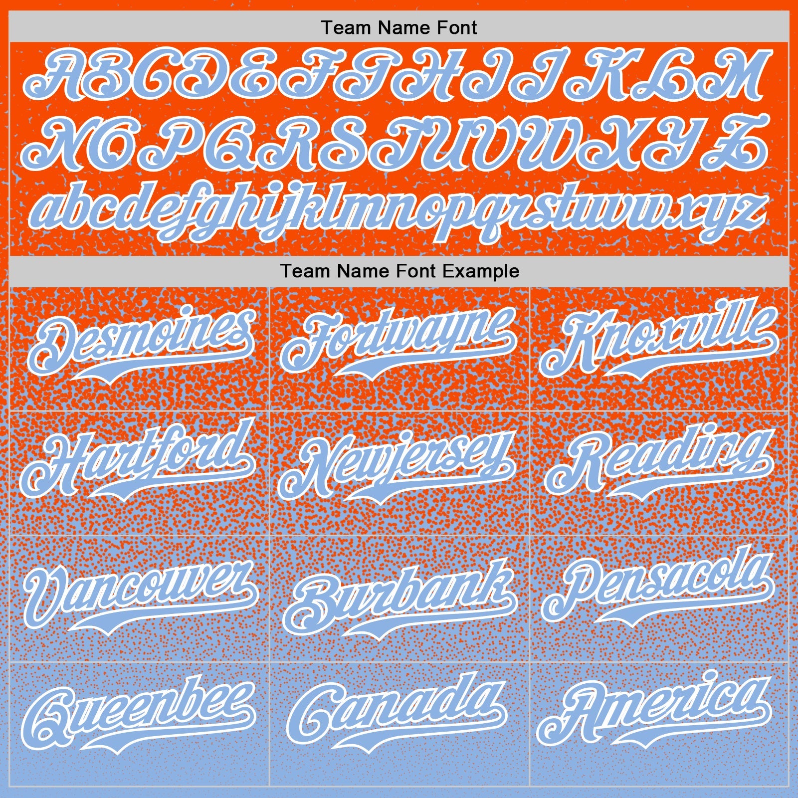 Custom Orange Light Blue-White Fade Fashion Speckle Authentic Baseball Jersey view 4