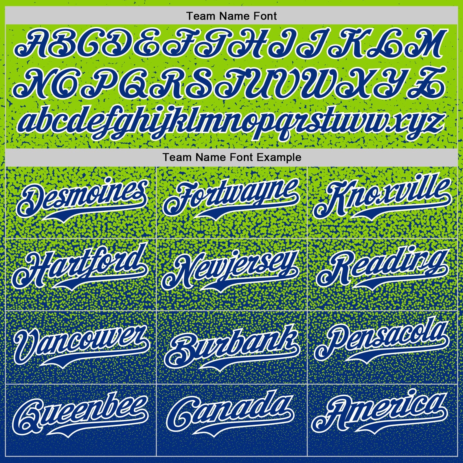 Custom Neon Green Royal-White Fade Fashion Speckle Authentic Baseball Jersey view 4