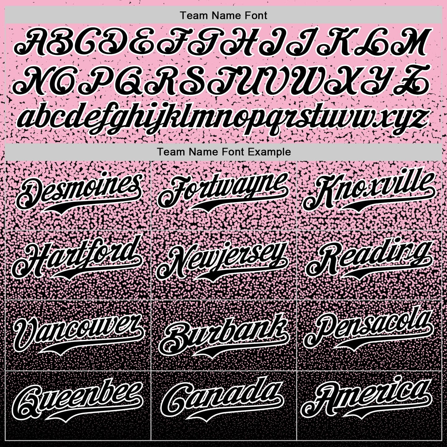 Custom Light Pink Black-White Fade Fashion Speckle Authentic Baseball Jersey view 4