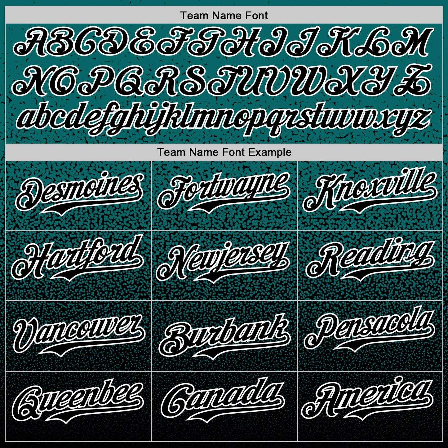 Custom Teal Black-White Fade Fashion Speckle Authentic Baseball Jersey view 4