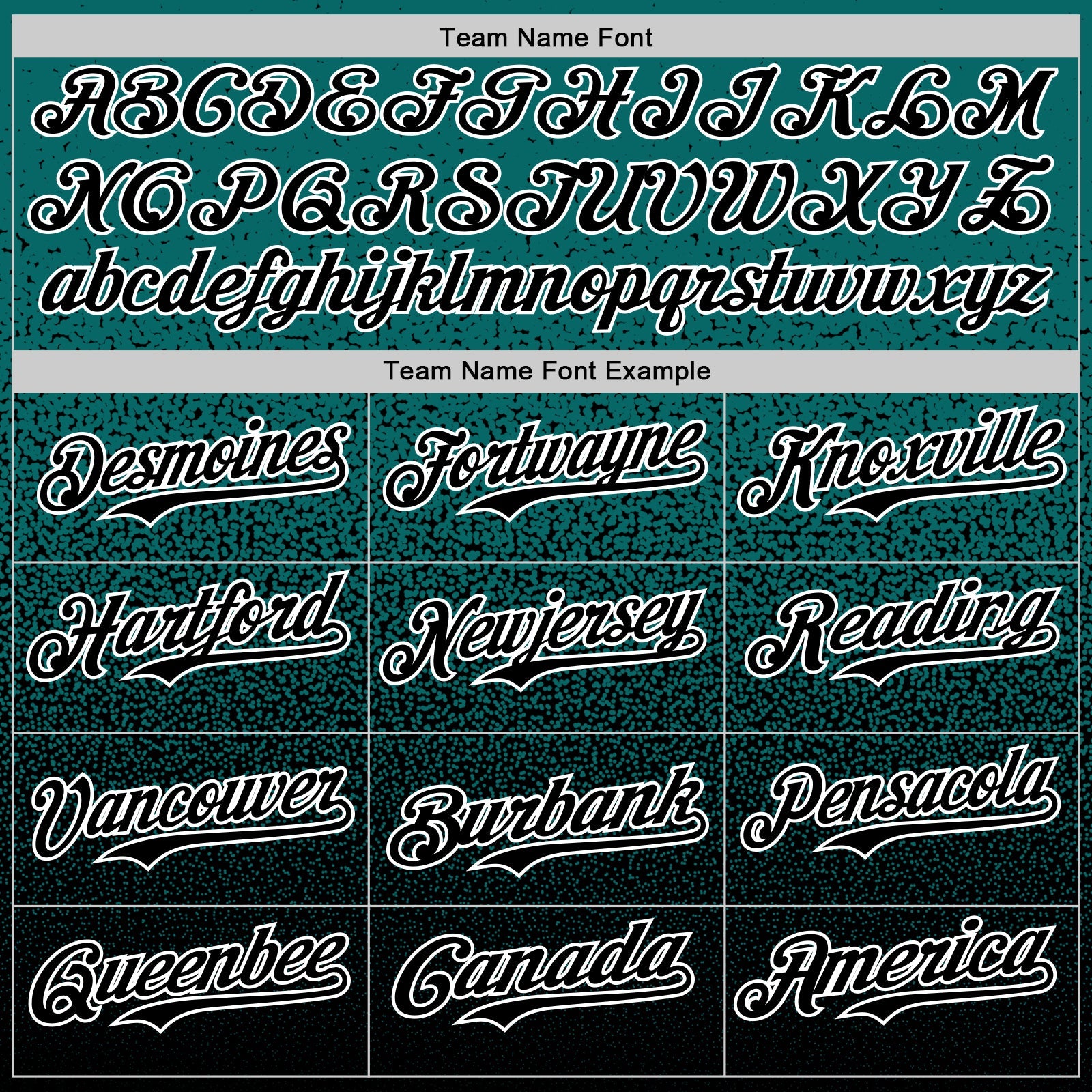 Custom Teal Black-White Fade Fashion Speckle Authentic Baseball Jersey view 4