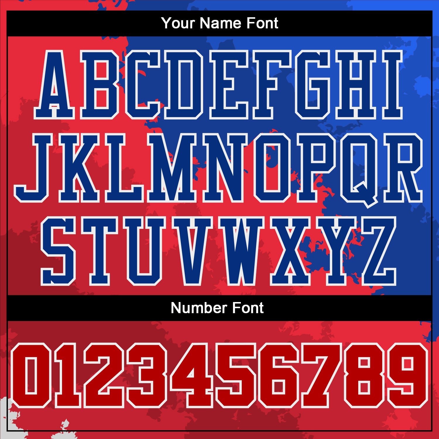 Custom Figure Red-Royal Round Neck Sublimation Basketball Uniform Jersey view 4