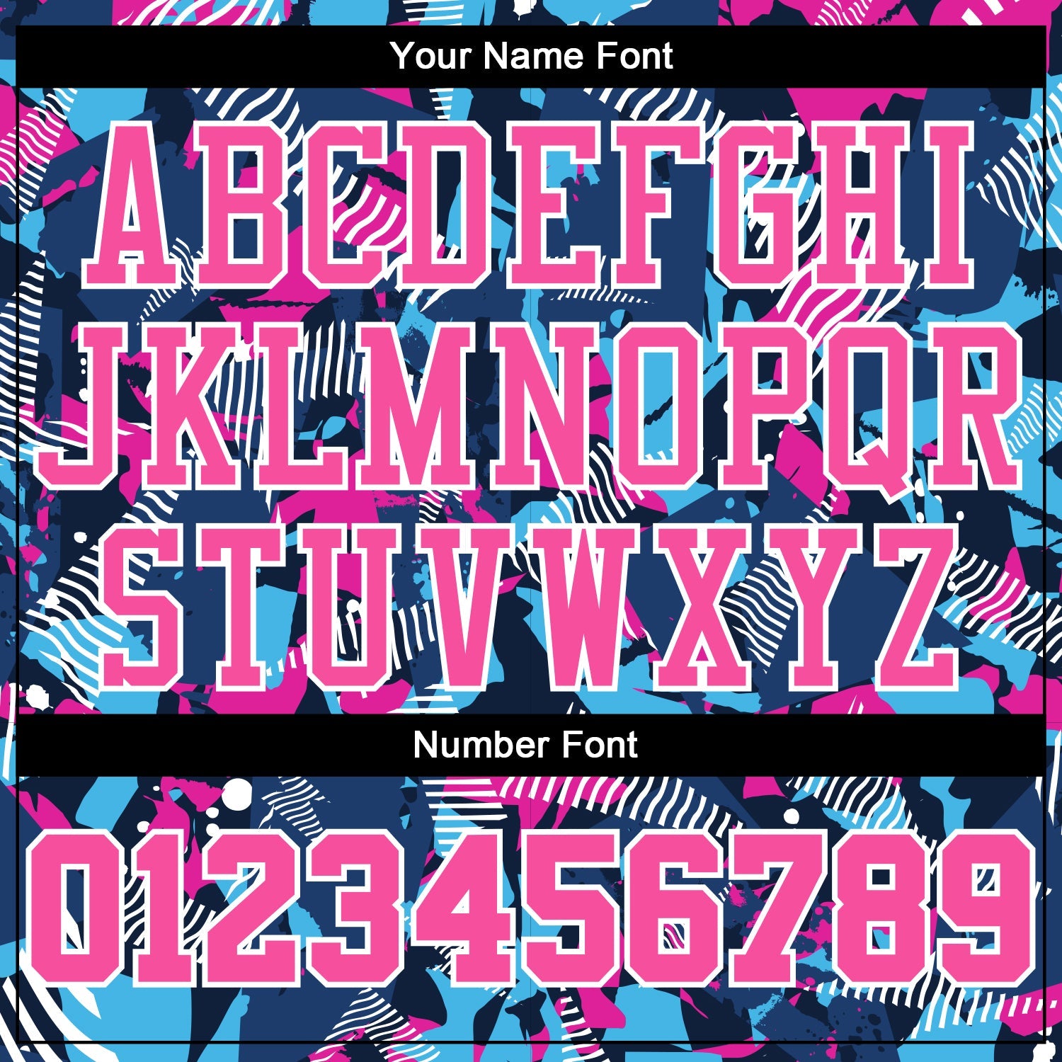Custom Figure Pink-Light Blue Round Neck Sublimation Basketball Uniform Jersey view 4