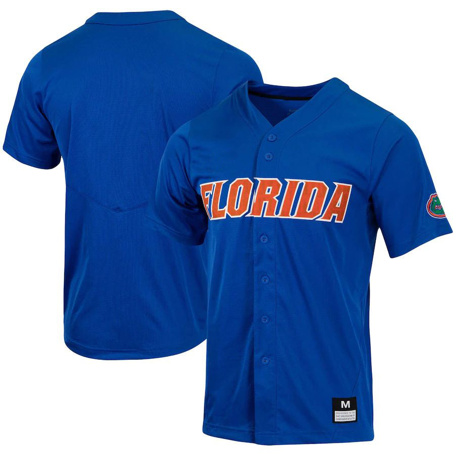 F.Gators Replica Full-Button Baseball Jersey Royal Stitched American College Jerseys - Main View