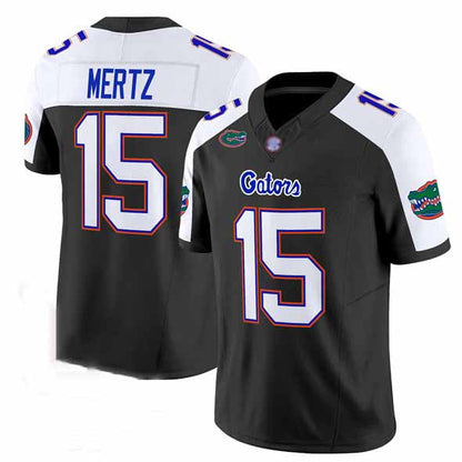 F.Gators #15 Graham Mertz Black Alternate 2024 F.U.S.E. Florida Patch Vapor Limited Stitched Football American College Jerseys - Main View