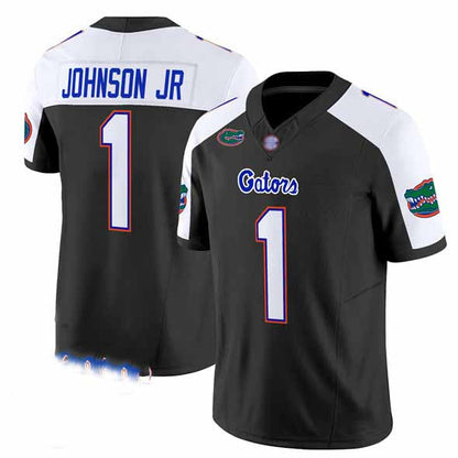 F.Gators #1 Montrell Johnson Jr. Black Alternate 2024 F.U.S.E. Florida Patch Vapor Limited Stitched Football Jersey American College Jerseys - Main View