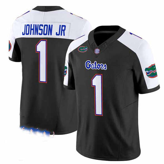 F.Gators #1 Montrell Johnson Jr. Black Alternate 2024 F.U.S.E. Florida Patch Vapor Limited Stitched Football Jersey American College Jerseys - Main View