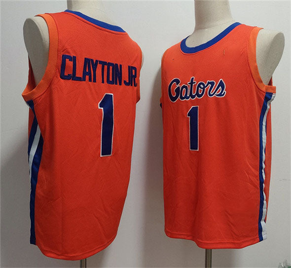 F.Gators #1 Walter Clayton Jr. Orange Stitched Basketball American College Jerseys - Main View