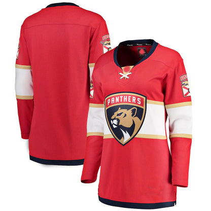 F.Panthers Fanatics Branded Breakaway Home Jersey Red Stitched American Hockey Jerseys - Main View