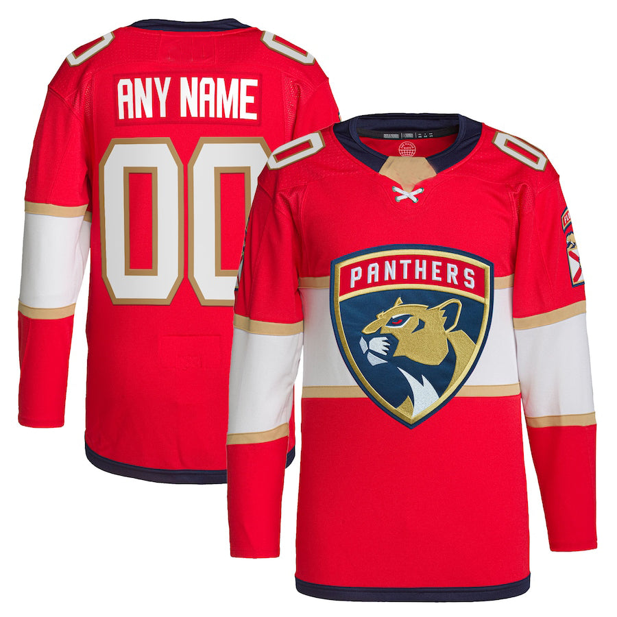 Custom F.Panthers Home Primegreen Authentic Pro Jersey Red Stitched American Hockey Jerseys - Main View