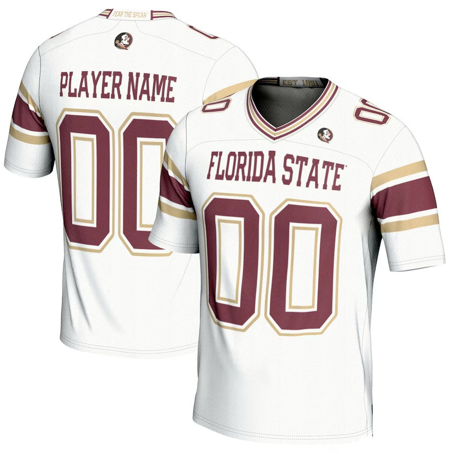 Custom F.State Seminoles GameDay Greats NIL Pick-A-Player Football Jersey - Maroon American College Jerseys - Main View