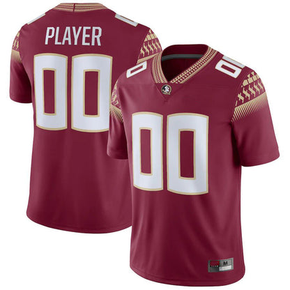 Custom F.State Seminoles Pick-A-Player NIL Replica Football Jersey Garnet American Stitched College Jerseys - Main View