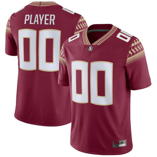 Custom F.State Seminoles Pick-A-Player NIL Replica Football Jersey Garnet American Stitched College Jerseys - Main View