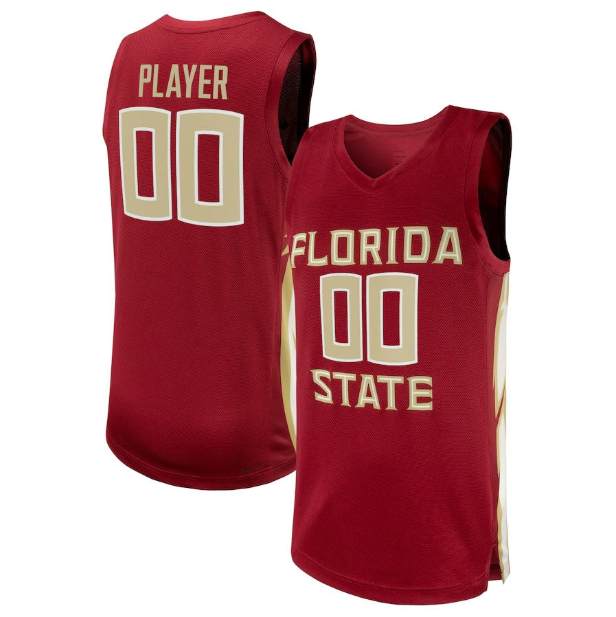 F.State Seminoles Unisex NIL Pick-A-Player Basketball Jersey - Garnet American College Jerseys - Main View