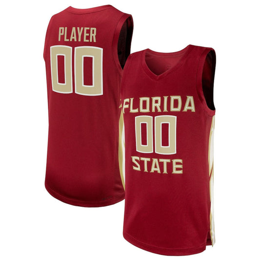 F.State Seminoles Unisex NIL Pick-A-Player Basketball Jersey - Garnet American College Jerseys - Main View