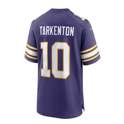 MN.Vikings #10 Fran Tarkenton Classic Retired Player Jersey - Purple Stitched American Football Jerseys - Main View