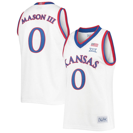 K.Jayhawks #0 Frank Mason III Original Retro Brand Commemorative Classic Basketball Jersey Stitched American College Jerseys - Main View