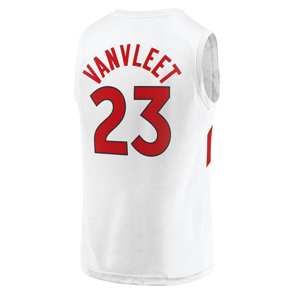 T.Raptors #23 Fred VanVleet Fanatics Branded Fast Break Replica Jersey White Association Edition Stitched American Basketball Jersey - Main View