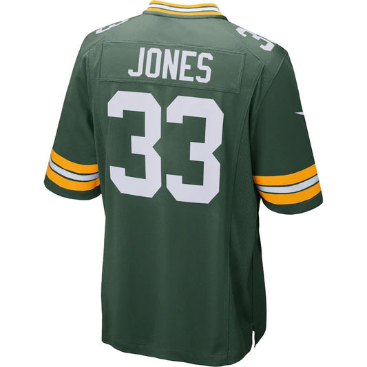 GB.Packers #33 Aaron Jones Green Player Game Jersey Stitched American Football Jerseys - Main View