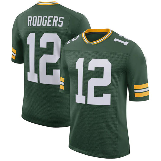 GB.Packers #12 Aaron Rodgers Green Classic Limited Player Jersey Stitched American Football Jerseys - Main View