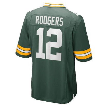 GB.Packers #12 Aaron Rodgers Green Game Team Jersey Stitched American Football Jerseys - Main View