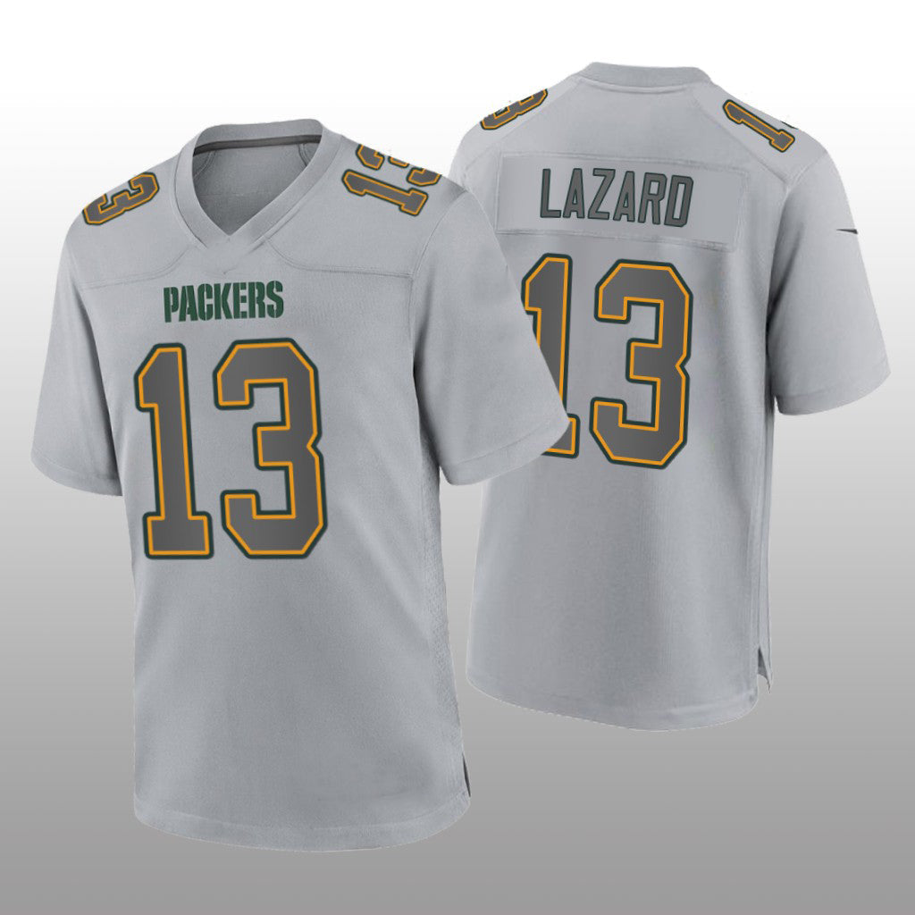 GB.Packers #13 Allen Lazard Gray Atmosphere Game Jersey Stitched American Football Jerseys - Main View