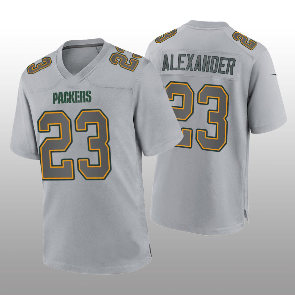 GB.Packers #23 Jaire Alexander Gray Atmosphere Game Jersey Stitched American Football Jerseys - Main View