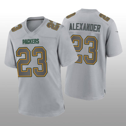 GB.Packers #23 Jaire Alexander Gray Atmosphere Game Jersey Stitched American Football Jerseys - Main View