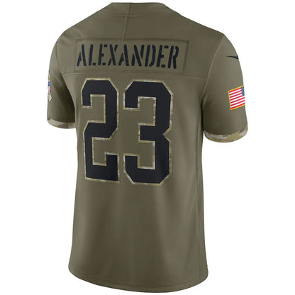 GB.Packers #23 Jaire Alexander Olive 2022 Salute To Service Limited Jersey Stitched American Football Jerseys - Main View