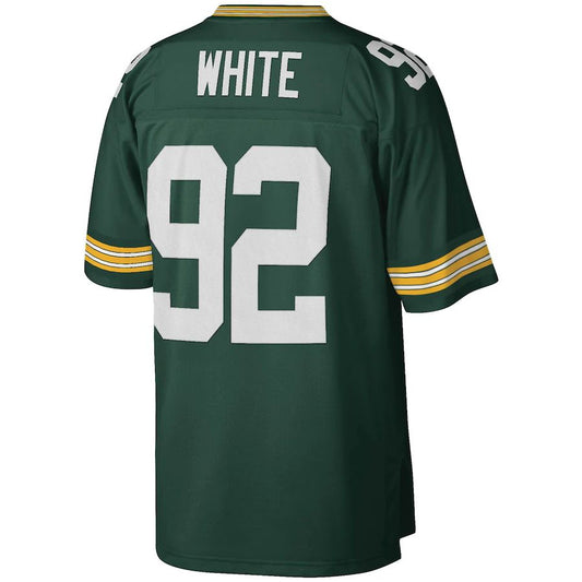 GB.Packers #92 Reggie White Mitchell & Ness Green 1996 Legacy Replica Jersey Stitched American Football Jerseys - Main View