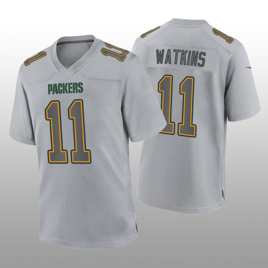 GB.Packers #11 Sammy Watkins Gray Atmosphere Game Jersey Stitched American Football Jerseys - Main View