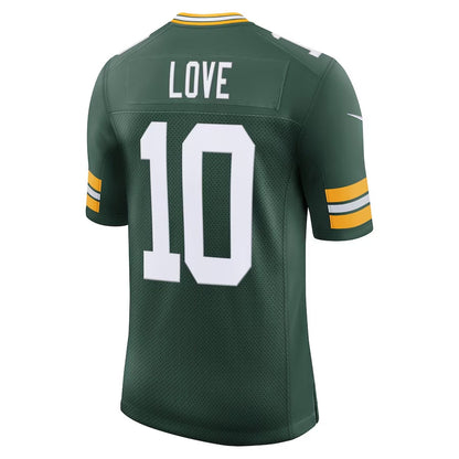 GB.Packers #10 Jordan Love Green Team Vapor Untouchable Limited Stitched American Football Jerseys - Main View