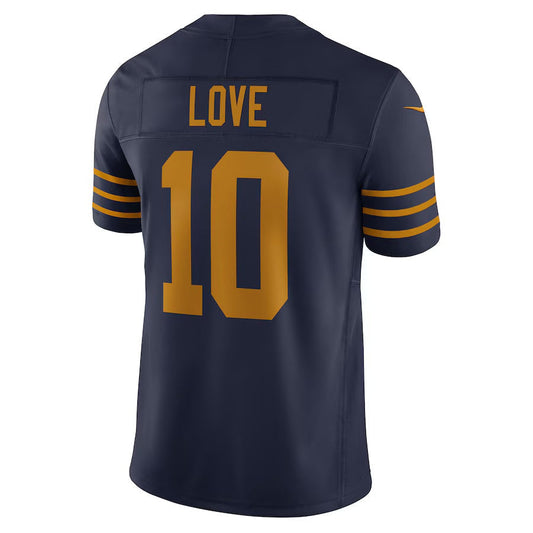 GB.Packers #10 Jordan Love Navy The 1923 Classic Vapor F.U.S.E. Limited American Football Jerseys - Main View