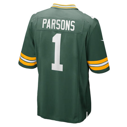 GB.Packers #1 Micah Parsons Green Game Player American Football Jerseys - Main View
