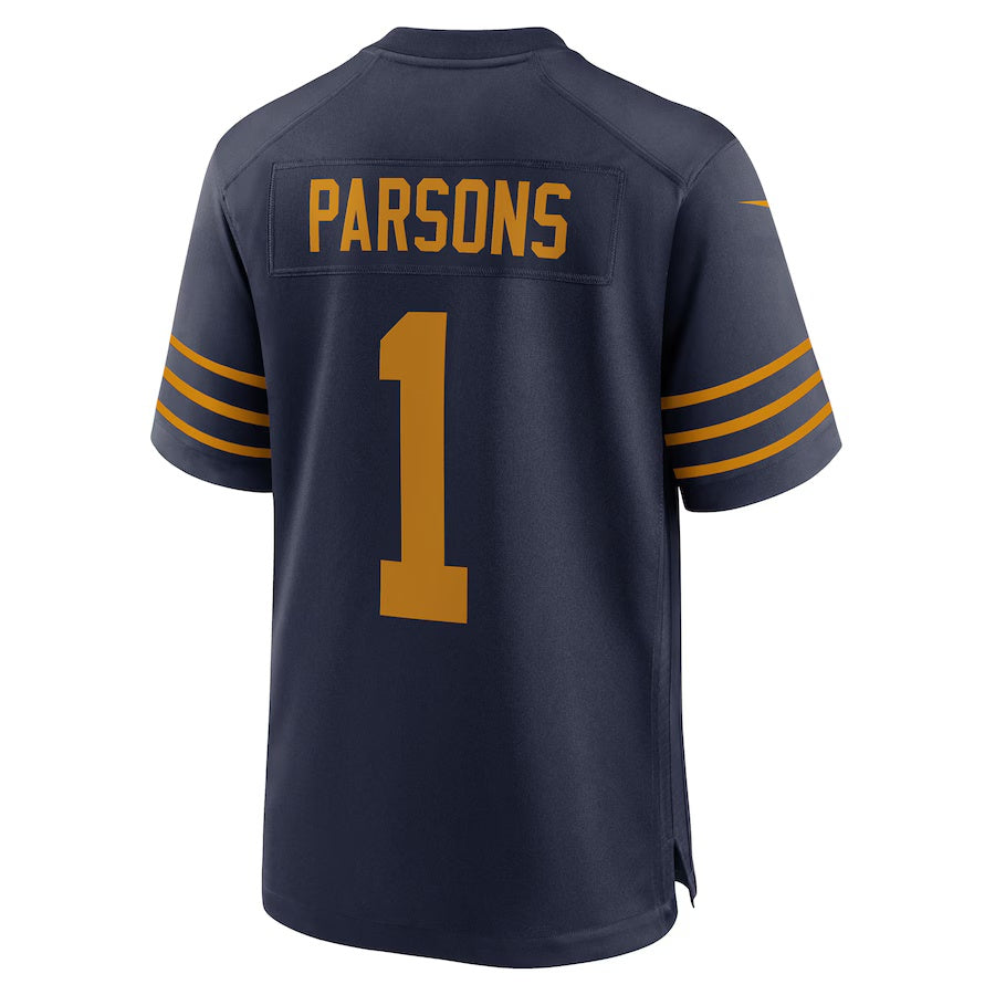 GB.Packers #1 Micah Parsons Navy The 1923 Classic Game American Football Jerseys - Main View