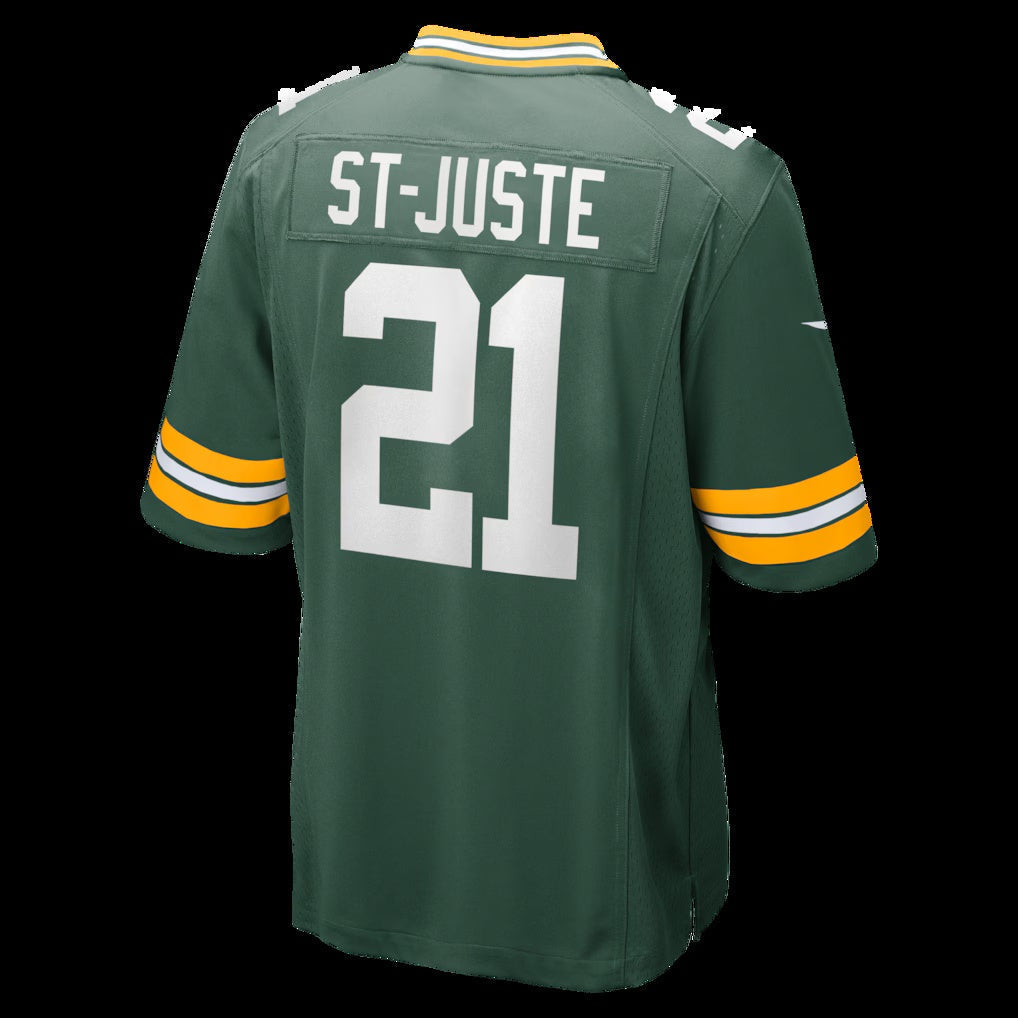 GB.Packers #21 Benjamin St-Juste Green Team Game Stitched Football American Jersey - Main View