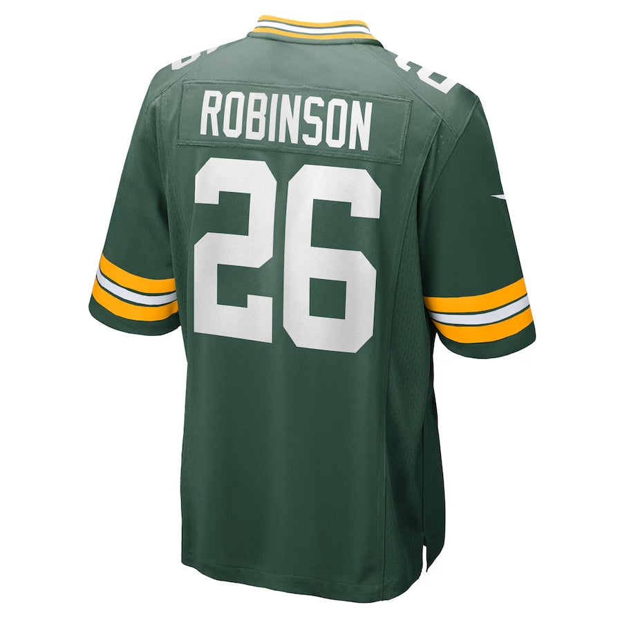 GB.Packers #26 Micah Robinson Green Team Game Stitched American Football Jerseys - Main View