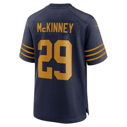 GB.Packers #29 Xavier McKinney Navy The 1923 Classic Game American Football Jerseys - Main View