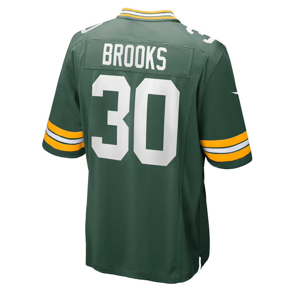 GB.Packers #30 Chris Brooks Green Team Game American Football Jerseys - Main View