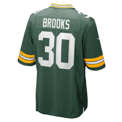 GB.Packers #30 Chris Brooks Green Team Game American Football Jerseys - Main View