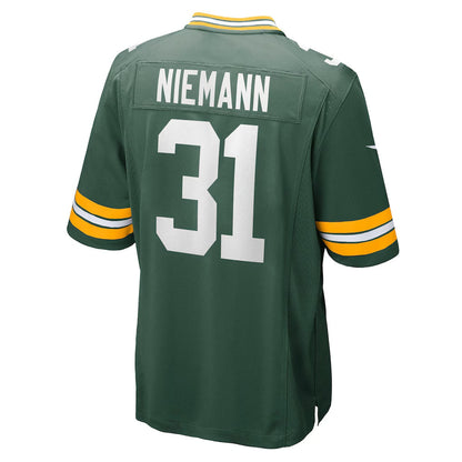 GB.Packers #31 Nick Niemann Green Team Game American Football Jerseys - Main View