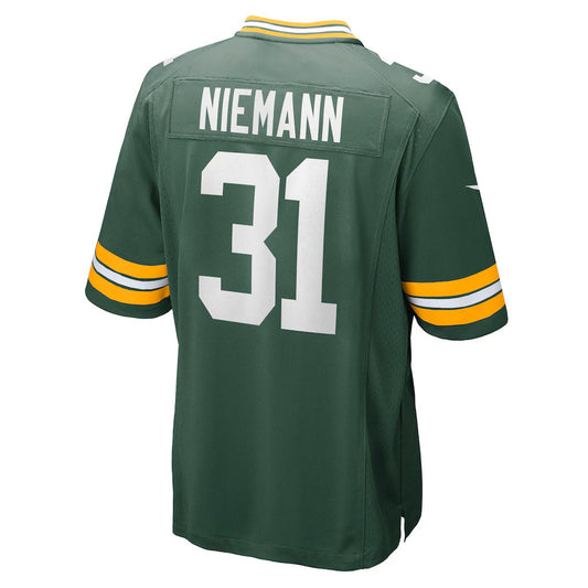 GB.Packers #31 Nick Niemann Green Team Game American Football Jerseys - Main View