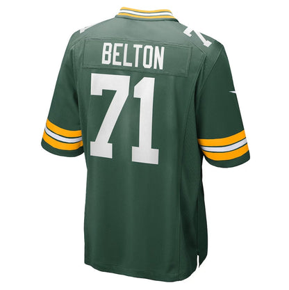 GB.Packers #71 Anthony Belton Green Team Game Stitched American Football Jerseys - Main View