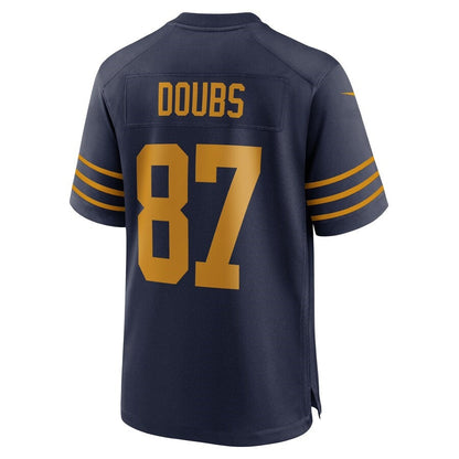 GB.Packers #87 Romeo Doubs Navy The 1923 Classic Game American Football Jerseys - Main View