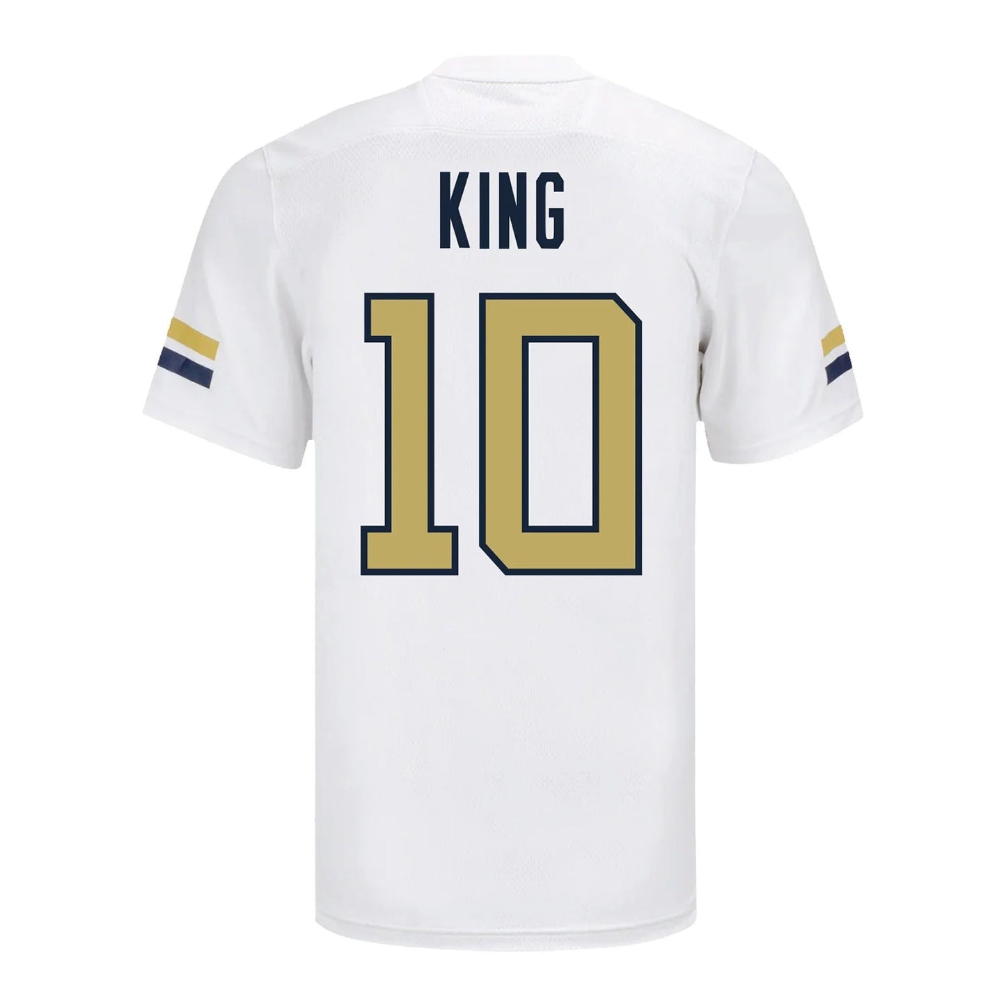 G.Tech #10 Haynes King Student Athlete  White Football Stitched American College Jerseys - Main View