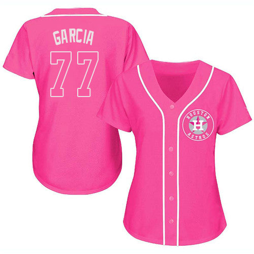 Baseball Jersey Houston Astros Luis Garcia Pink Fashion Stitched Jerseys - Main View