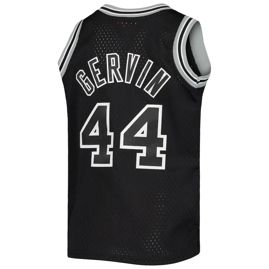S.Antonio Spurs #44 George Gervin Mitchell & Ness  1978-79 Hardwood Classics Swingman Jersey Black Stitched American Basketball Jersey - Main View
