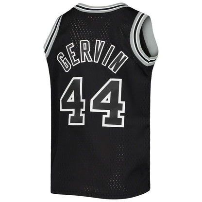 S.Antonio Spurs #44 George Gervin Mitchell & Ness  1978-79 Hardwood Classics Swingman Jersey Black Stitched American Basketball Jersey - Main View