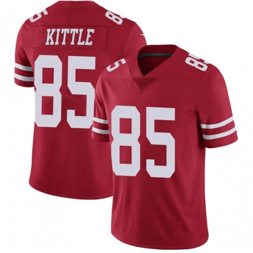 Football Jerseys  SF.49ers George Kittle  Jersey Red Stitched Name And Number 85 view 2